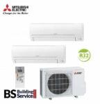 Aer conditionat Mitsubishi Electric Multisplit MXZ-2HA40 +2xMSZ-HR25K (2×9000 BTU) R32