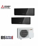 Aer conditionat Mitsubishi Electric Multisplit MXZ-3F68VF+2xMSZ-EF35VGKB (2×12000 BTU) Kirigamine Zen Negru
