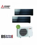 Aer conditionat Mitsubishi Electric Multisplit MXZ-3F68VF+2xMSZ-LN35VGB (2×12000 BTU) R32 Negru