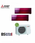 Aer conditionat Mitsubishi Electric Multisplit MXZ-3F68VF+2xMSZ-LN35VGR (2×12000 BTU) R32 Rosu