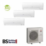 Aer conditionat Mitsubishi Electric Multisplit MXZ-3HA50+3xMSZ-HR25K (3×9000 BTU) R32